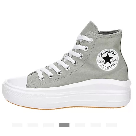 BRAND NEW CONVERSE WOMENS CHUCK TAYLOR ALL STAR MOVE HIGH TOP - PALE GREEN - Picture 4 of 7